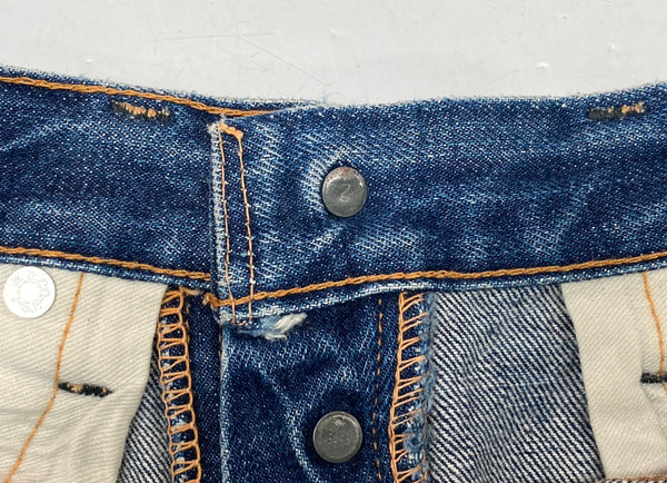 リーバイス Levi's  BIG E 60s 60年代 Vintage ヴィンテージ ジーンズ デニムパンツ ボタン裏2 赤耳 足長R 青 無地 デニム ブルー サイズ不明 104MB-114