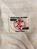 サムライジーンズ SAMURAI JEANS 17oz 零 シリーズ 23 DENIM PANTS デニム パンツ ボタンフライ テーパード 濃紺 パッチ ジーンズ 青 ロゴ S713VX デニム ブルー サイズ W32 L34 104MB-171