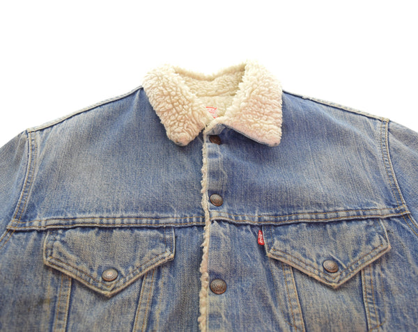 リーバイス Levi's 70s ボアデニムジャケット ボアジャン トラッカージャケット 70's  40 ブルー 103MT-3105