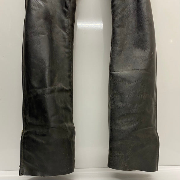 【曜日割引対象外】 バンソン VANSON レザーチャップス ライディングパンツ レザーパンツ USA製 ボトムスその他 ブラック 23サイズ 201MB-1004 VB