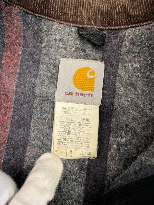 カーハート Carhartt 90s~00s CHORE COAT ミシガンチョアコート ブラック カバーオール 裏地ブランケット 黒 C01 BLK ジャケット ブラック 101MT-5313