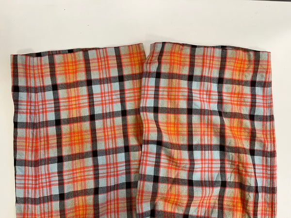 ビューティフルピープル beautiful people チェック柄パンツ オレンジ 水色 リボン 11825105005 ボトムスその他 オレンジ サイズ34 101LB-24