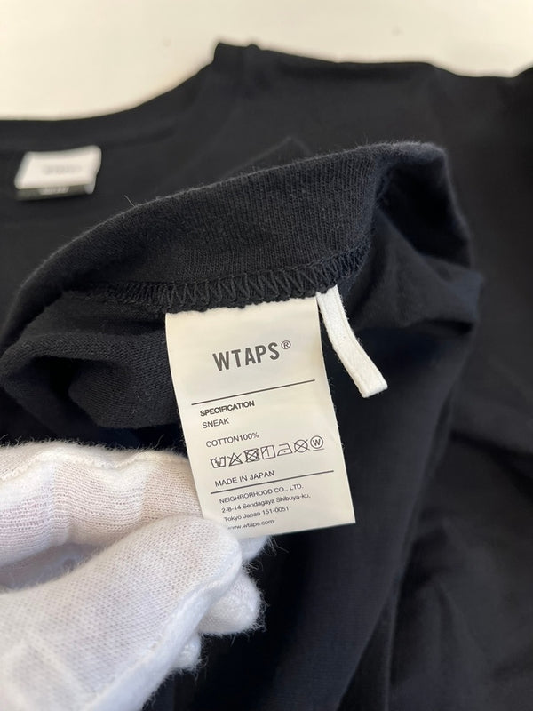 ダブルタップス WTAPS 23SS SNEAK URBAN TERRITORY アーバンテリトリープリントTシャツ 半袖カットソー 黒 3 Tシャツ ブラック 101MT-5246