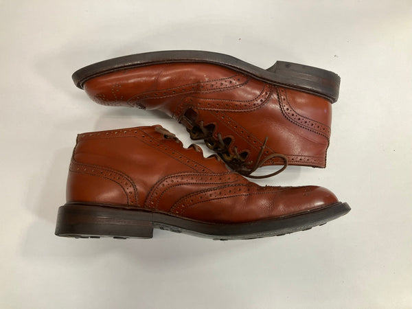 トリッカーズ Trickers THE JACK COLLECTION GHILLIE BOOTS ギリーブーツ ウィングチップ フルブローグ カントリー MADE IN ENGLAND イングランド製 英国製 6012 メンズ靴 ブーツ カントリー ブラウン UK7 101sh-2214