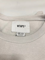 ダブルタップス WTAPS blank sweatshirt スウェットシャツ スウェット 長袖 カットソー ロゴ 裏ボア サイズ01 スウェット 無地 グレー 101MT-2378