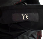 ワイズ Y's Yohji Yamamoto  21AW ウール ロングコート 赤 YX-C04-802-1  1 ジャケット チェック レッド 103MT-533
