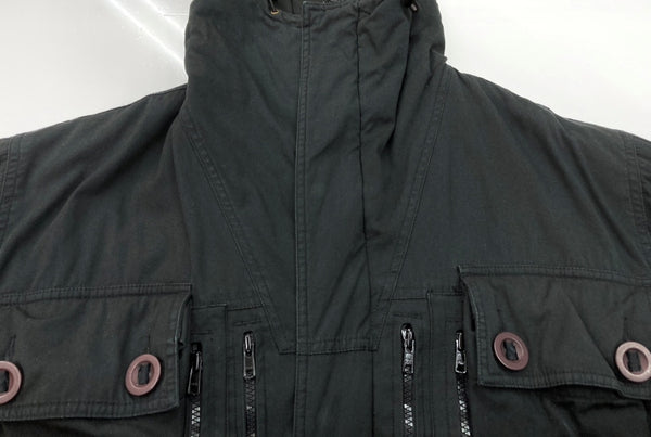 ステューシー STUSSY Thermolite jacket rip stop field jacket ミリタリー フィールド ジャケット コート 黒 ジャケット 無地 ブラック Lサイズ 104MT-2203