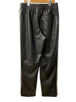 アディダス adidas フェイクレザー アディカラー スリーストライプス ファイヤー バード トラックパンツ  IZ4038 ボトムスその他 ブラック Lサイズ 201MB-1031