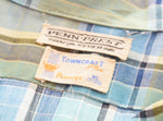 ヴィンテージ Vintage 70s 70's 70年代 TOWN CRAFT タウンクラフト チェック柄オープンカラーシャツ 長袖シャツ マルチカラー LLサイズ 103MT-2135