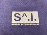ステューシー STUSSY OLD 紺タグ Sweat Shirt STUSSY INTERNATIONAL スウェット 紺 スウェット ワンポイント ネイビー Lサイズ 104MT-1820