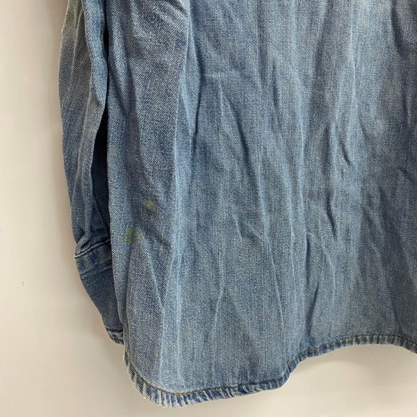 【曜日割引対象外】 ビッグマック BIG MAC 70's JCPenney デニムウエスタンシャツ 長袖シャツ ブルー 201MT-4641 VB