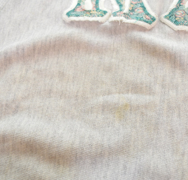 チャンピオン Champion 80年代 80s REVERSE WEAVE リバースウィーブ トリコ タグ 後期 made in USA ダメージ 80's KAO LOGO ワッペン スウェット グレー Lサイズ 103MT-3269