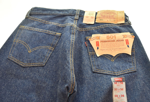 リーバイス Levi's 501 1997年製 デッドストック ストレート デニパンツ 青 501-0115 デニム ブルー 30 103MB-483