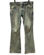 エンタイアスタジオ entire studios SLIM-FLARED JEANS スリム フレア ジーンズ ローライズ デニム 無地 ES2589SW デニム ブルー Mサイズ 104MB-330