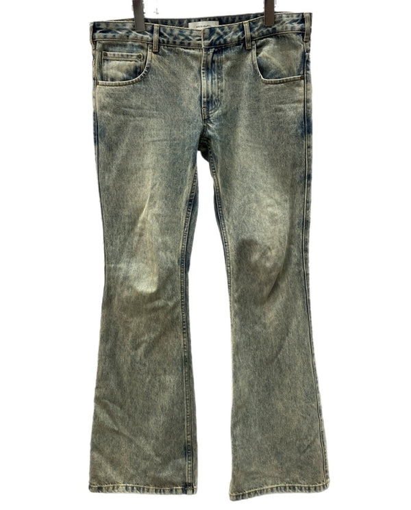 エンタイアスタジオ entire studios SLIM-FLARED JEANS スリム フレア ジーンズ ローライズ デニム 無地 ES2589SW デニム ブルー Mサイズ 104MB-330