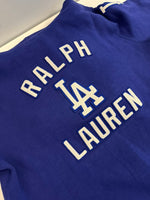 ラルフローレン RalphLauren ×LA DODGERS ロサンゼルス・ドジャース フーディ 青 XL パーカ ブルー LLサイズ 101MT-4494