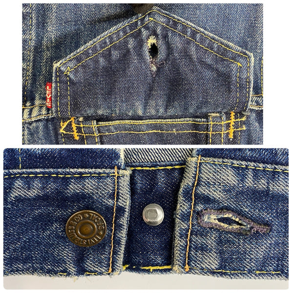 【曜日割引対象外】 リーバイス Levi's 60's 557 3rd BIG E 胸ポケット刻印17 ジャケット ブルー 201MT-4723 VB