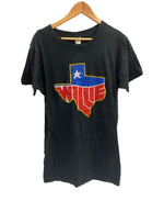 バンド band 80's 80年代 Willie Nelson Texas 1984 TOUR ウィリー・ネルソン カントリー ツアーT VINTAGE ヴィンテージ Tシャツ ブラック Lサイズ 101MT-5208