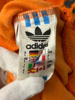 アディダス adidas 90s トラックジャケット オランダ  トレフォイル 万国旗 ジャージ ロゴ オレンジ 201MT-2455