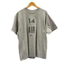ナイキ NIKE 90's 90年代 銀タグ 14 YEARS OF AIR Michael Jordan マイケル・ジョーダン 引退記念 エアジョーダン VINTAGE ヴィンテージ Tシャツ グレー Lサイズ 101MT-4942