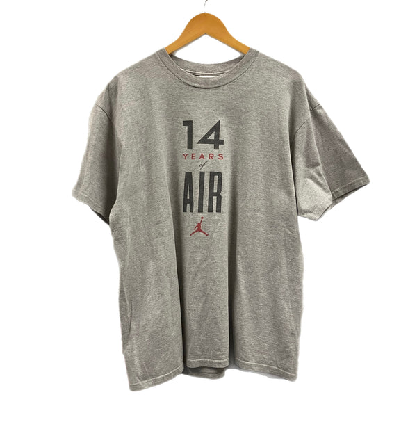 ナイキ NIKE 90's 90年代 銀タグ 14 YEARS OF AIR Michael Jordan マイケル・ジョーダン 引退記念 エアジョーダン VINTAGE ヴィンテージ Tシャツ グレー Lサイズ 101MT-4942