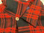 ペンドルトン PENDLETON  60's 60年代 オープンカラー ボードシャツ ウールシャツ 開襟 オンブレチェック vintage ヴィンテージ 長袖シャツ レッド Mサイズ 101MT-4190