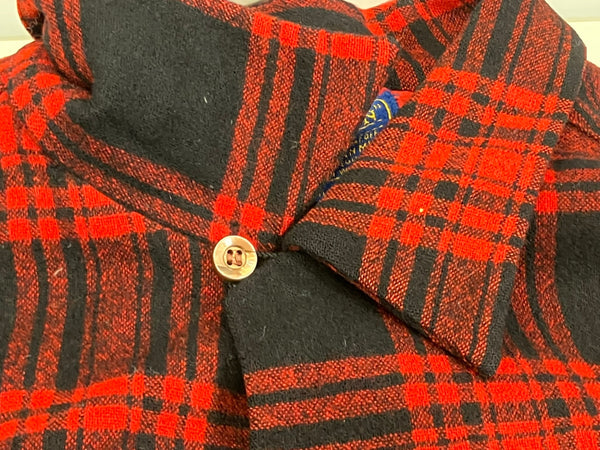 ペンドルトン PENDLETON  60's 60年代 オープンカラー ボードシャツ ウールシャツ 開襟 オンブレチェック vintage ヴィンテージ 長袖シャツ レッド Mサイズ 101MT-4190