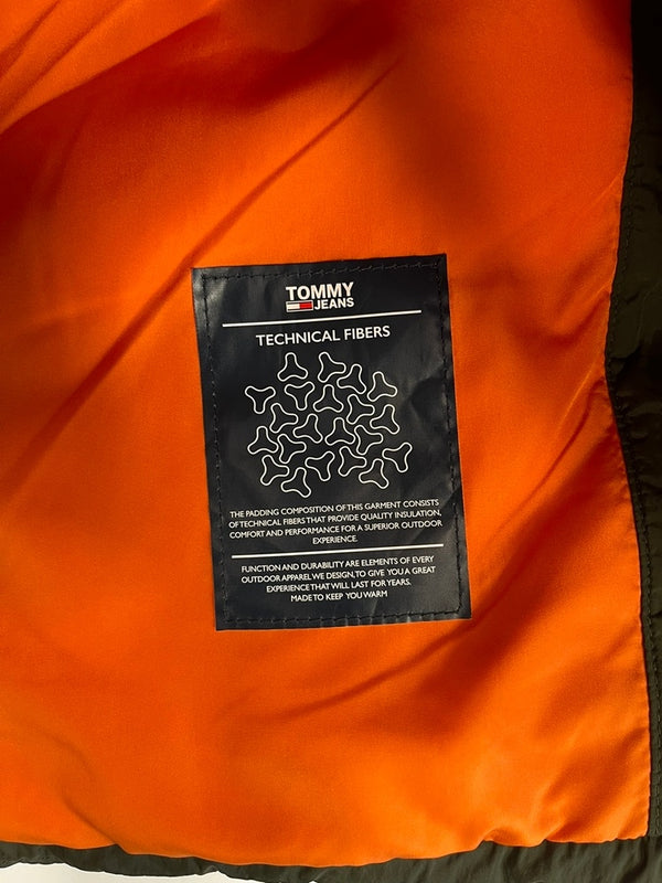 トミー・ヒルフィガー TOMMY HILFIGER BLOCKED PUFFER JACKET ブロックパファージャケット DM0DM11207 ジャケット カーキ Lサイズ 101MT-5088