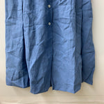 アニエスベー agnes b. ロングスカート リネンスカート 0761UAF9 スカート ブルー 201LB-102