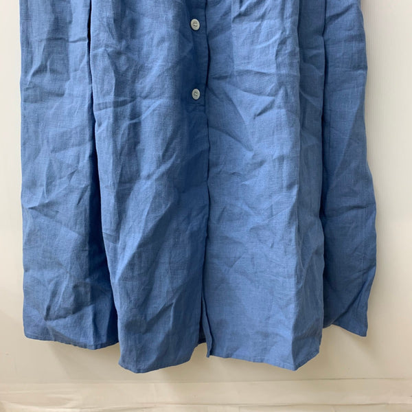 アニエスベー agnes b. ロングスカート リネンスカート 0761UAF9 スカート ブルー 201LB-102