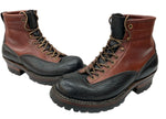 ホワイツブーツ WHITE'S BOOTS SMOKE JUMPER Red Dog スモーク ジャンパー 2トーン Vibramソール レースアップ 革靴 茶 黒 メンズ靴 ブーツ ワーク ブラウン サイズ 10 1/2E 104S-770
