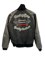 クシタニ KUSHITANI RACING SPEC レーシングスペック 本革 レザージャケット 刺繍 ワッペン ロゴ バイク バイカー KU-298 ジャケット ブラック Lサイズ 101MT-5387