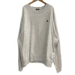 ア ベイシング エイプ A BATHING APE スウェット 霜降りグレー 001SWH701008 スウェット グレー 2XLサイズ 201MT-4615