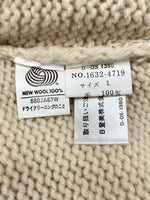 チャップス CHAPS 80s LOGO SWEATER ロゴ セーター 水兵 兵隊タグ ニット 厚手 CRL Ralph Lauren 白 セーター ロゴ ホワイト Lサイズ 104MT-2297