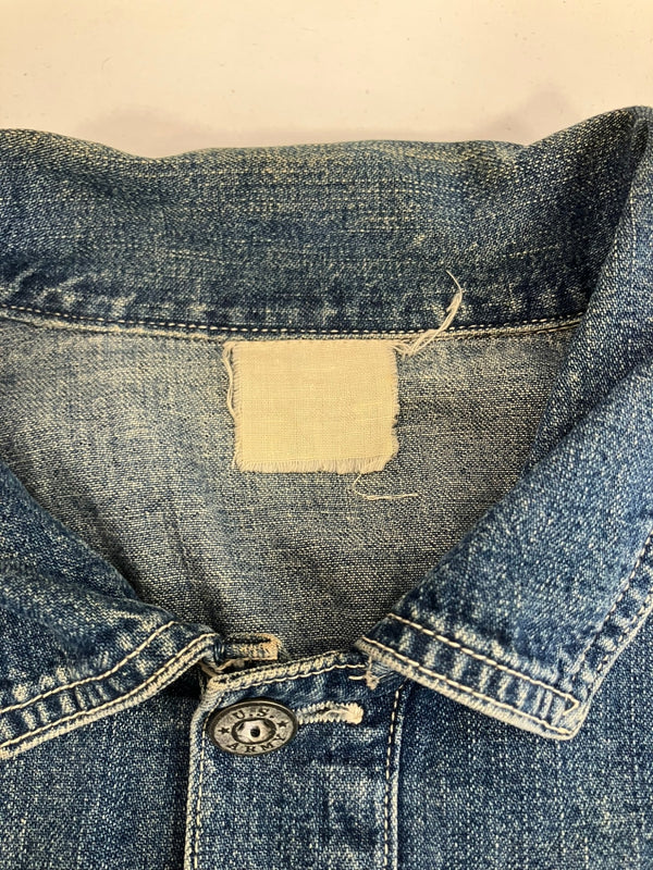 バズリクソンズ BUZZ RICKSON'S U.S. ARMY DENIM PULLOVER JACKET アーミー デニム プルオーバージャケット - 長袖シャツ ブルー 101MT-4306