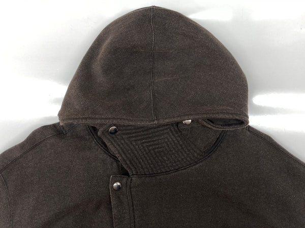 タム Tamme 23AW COLD WEATHER SWEAT HOODIE コールド ウェザー フーディ パーカー 加工 ボタン 黒 23A0132 サイズ 3 パーカ 無地 ブラック 104MT-1659