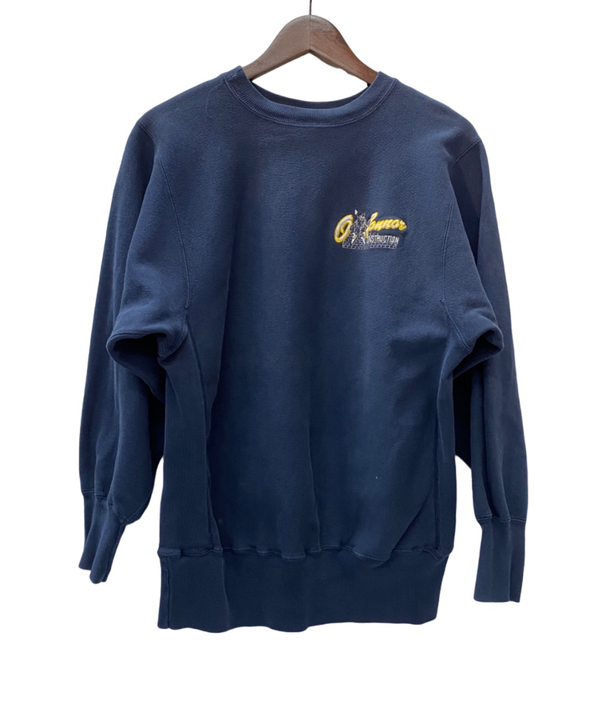 【曜日割引対象外】 チャンピオン Champion 90s REVERSE WAVE メキシコ製 COLLEGE  スウェット ネイビー Lサイズ 201MT-2810 VB