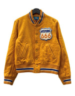 ヒステリックグラマー HYSTERIC GLAMOUR STADIUM JACKET スタジアム ジャケット スタジャン ワッペン アウター 黄 2AB-2930 ジャケット ロゴ イエロー Fサイズ 104MT-2124
