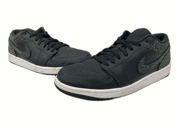 ナイキ NIKE 23年製 AIR JORDAN 1 LOW SE BLACK ELEPHANT エア ジョーダン ロー ブラック エレファント AJ1 白 黒 FB9907-001 メンズ靴 スニーカー ブラック 28cm 104S-646