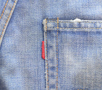リーバイス Levi's 00s LVC 501 1966年モデル ダブルネーム 日本製復刻 赤耳 Vステッチ 黒カン 66501 デニム ブルー 32/36 103MB-671
