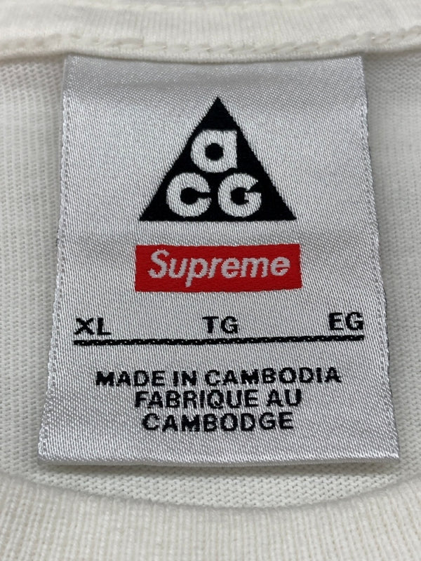 ナイキ NIKE × SUPREME シュプリーム Grid Tee グリッド Tシャツ 白 DO6860-133 Tシャツ プリント ホワイト XLサイズ 104MT-1424