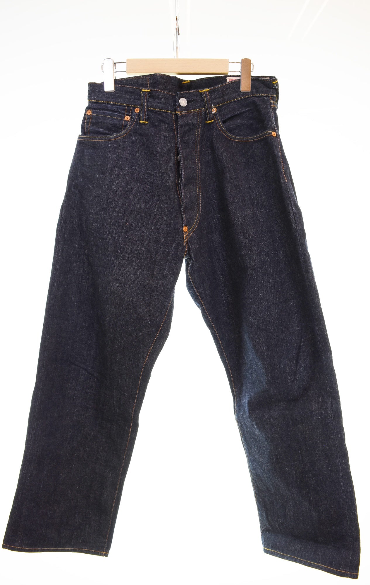 パンツ evisu 2001 W33 L35 エヴィス EVISU 2001 カモメプリント デニムパンツ デニム ブルー 32