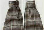 ヴィンテージ  vintage 50s～ 50年代 VAN HEUSEN ヴァン・ヒューゼン VHタグ  オープンカラー 開襟 ブラウン グレー 長袖シャツ チェック マルチカラー 104MT-1307
