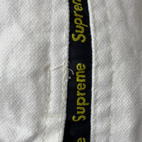シュプリーム SUPREME 20FW Logo Taping Work Shirt ジャケット ホワイト Mサイズ 201MT-3289