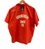 ヴィンテージ vintage 60's~70's 60年代 70年代 Imperial ボウリングシャツ 開襟 オープンカラー ループカラー ボックス 半袖シャツ レッド Lサイズ 101MT-5267