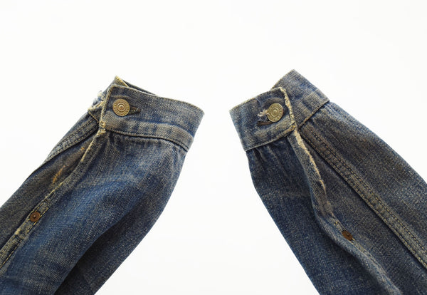 リーバイス Levi's 506xx 1st 40年代 40s 40'S 1947 前期 片面タブ BIGE 革パッチ VINTAGE DENIME JACKET ファースト ヴィンテージ デニム オリジナル ジャケット ブルー 103MT-2181