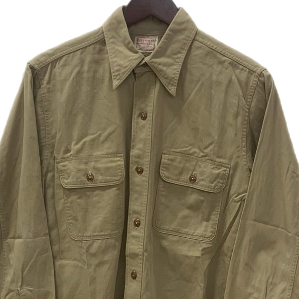 【曜日割引対象外】 ヴィンテージ vintage ~50's  ヘラクレス HERCULES 長袖シャツ ブラウン 201MT-3531 VB