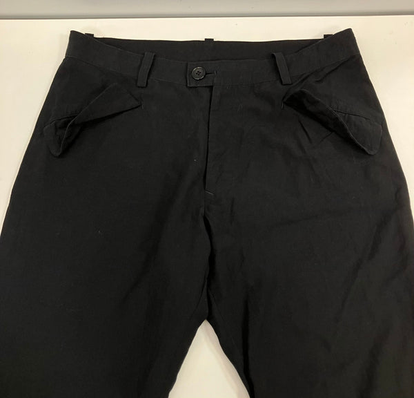 ワイズ Y's レーヨン ノータック スラックス 裾ZIP YQ-P04-204 スラックス ブラック 3 101MB-783