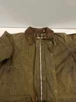 バブアー BARBOUR 90's 90年代 3ワラント GAMEFAIR ゲームフェア ワックス コットン オイルドジャケット ハーフコート VINTAGE ヴィンテージ C42 ジャケット カーキ 101MT-5342