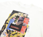 シュプリーム SUPREME  21AW Stack Tee グラフィック プリント 半袖 Tシャツ 白 Tシャツ ホワイト Mサイズ 103MT-2615